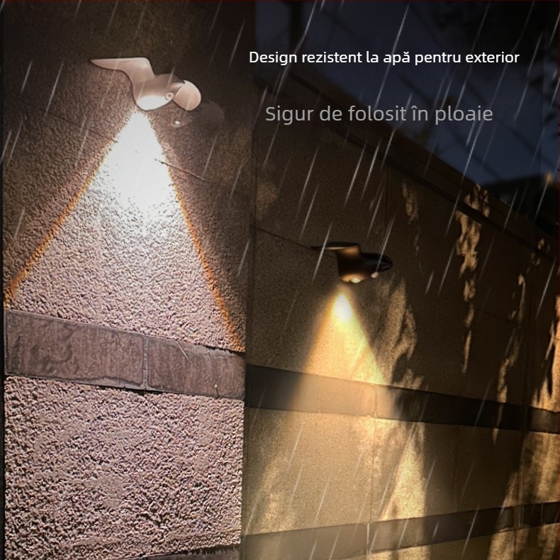 Lampă de noapte LED cu senzor de mișcare, design pescăruș, utilizare interioară/exterioară, baterie încorporată