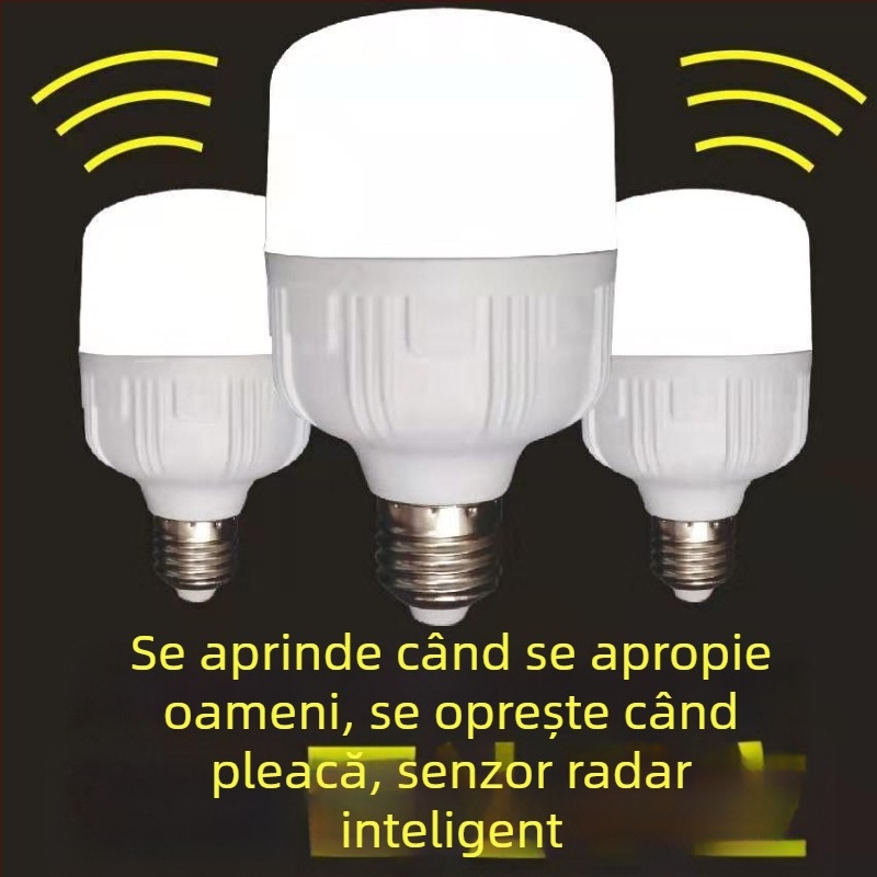 Lumină de plafon LED cu senzor radar de mișcare și control sonor-lumină, 120 V, Ali smart, FCC-B, potrivit pentru balcon și hol