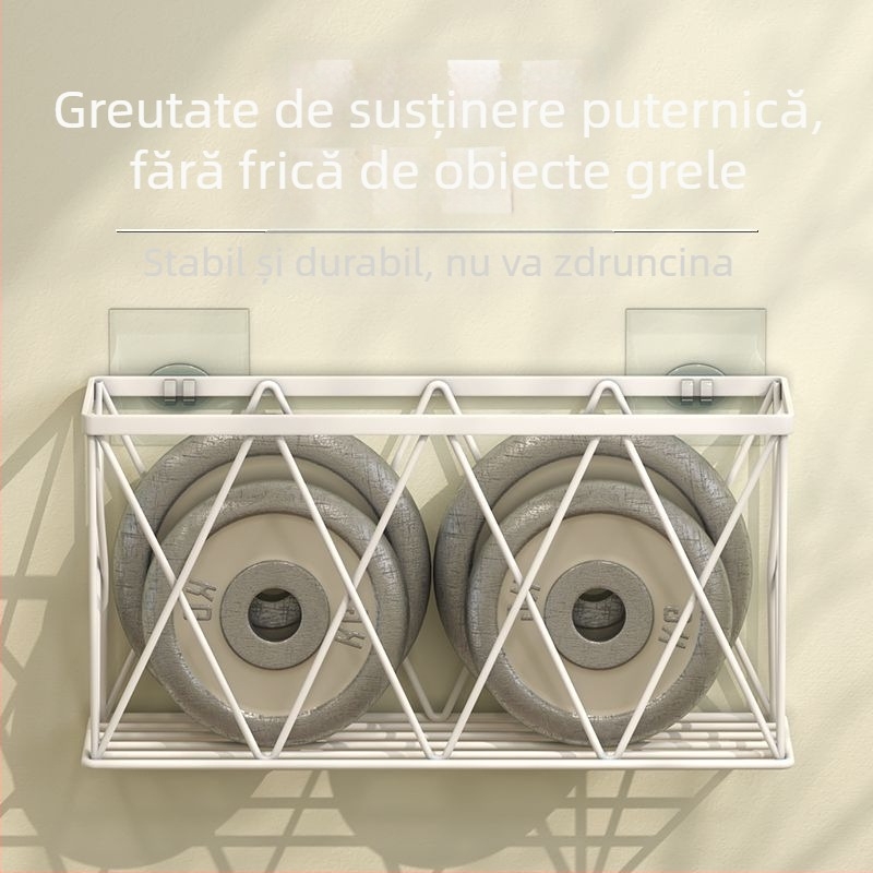 Suport de perete pentru router și set-top box - fără găuri, din oțel cu carbon, stil modern minimalist, montaj cu cârlig, 1 etaj, potrivit pentru bucătărie, dormitor, baie și sufragerie