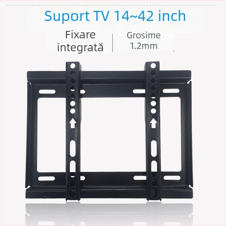 Suport de perete pentru TV LED/LCD, universal, fix, braț din oțel, capacitate peste 15 kg