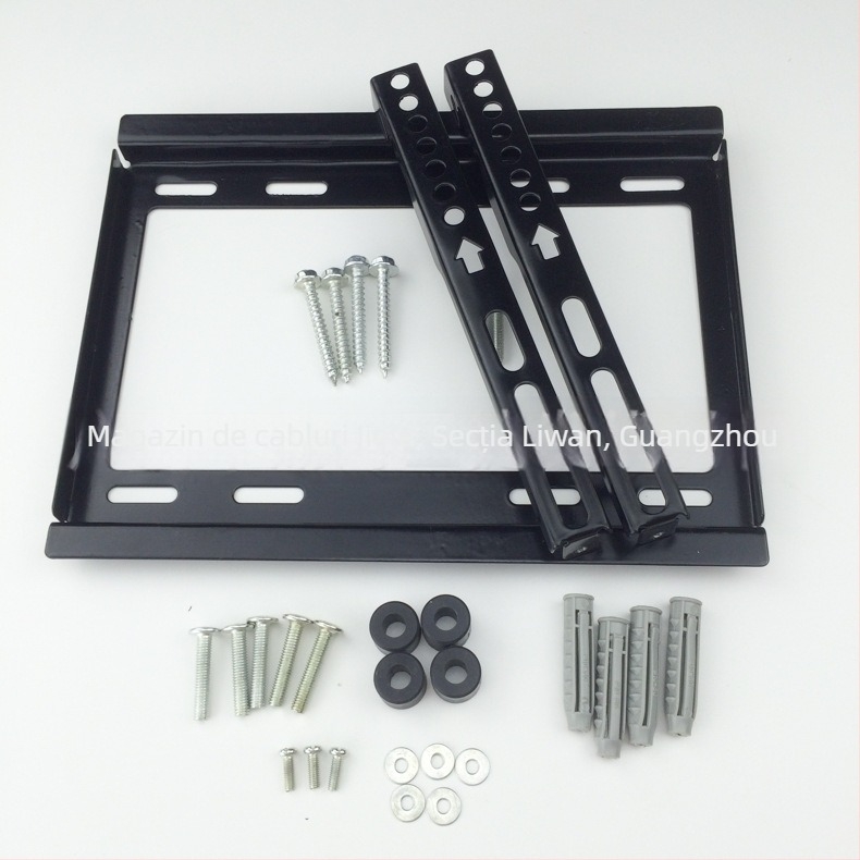 Suport de perete pentru TV LED/LCD, universal, fix, braț din oțel, capacitate peste 15 kg