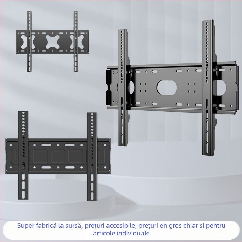 Suport universal pentru TV, montat pe perete, cu capacitate de peste 15 kg, din oțel SPCC laminat la rece, suport din fier, reglare mecanică
