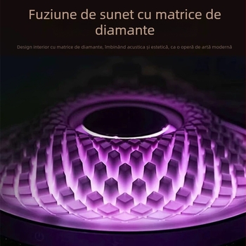 Boxă Bluetooth desktop cu iluminare RGB, 20W, Bluetooth 5.0, 60Hz-15kHz, baterie încorporată