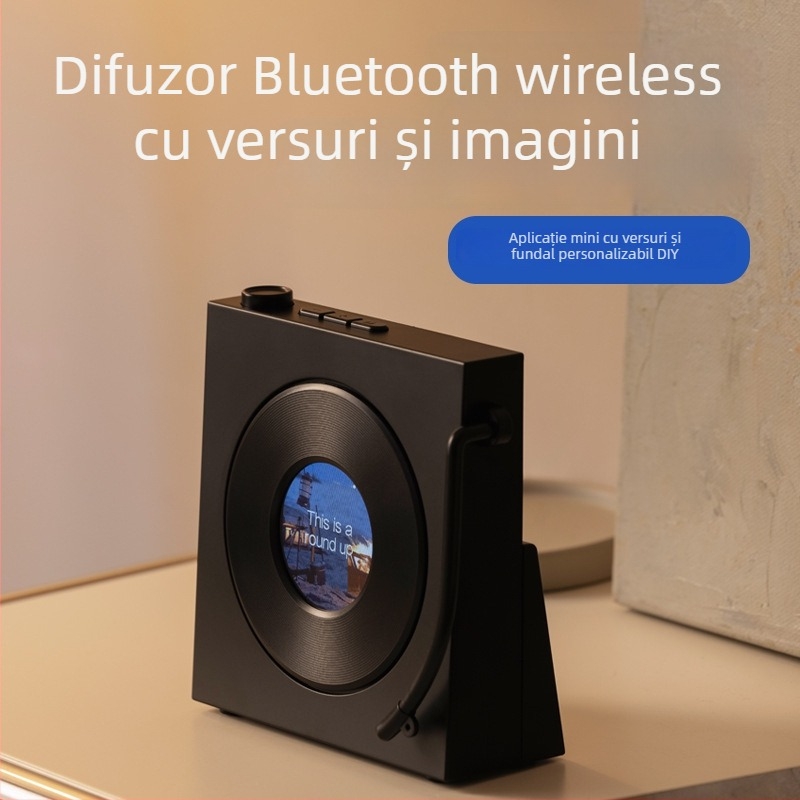 Difuzor Bluetooth fără fir pentru decor de birou, BT 5.3, 60 Hz–15 kHz, SNR ≥70 dB, baterie încorporată 1000–1200 mAh, 5 W