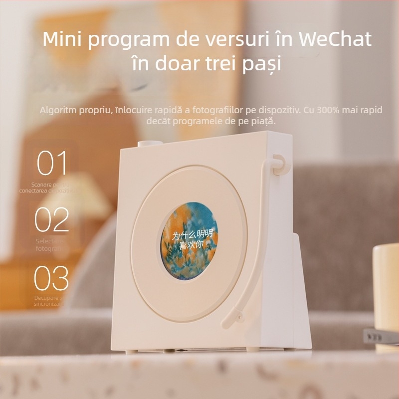 Difuzor Bluetooth fără fir pentru decor de birou, BT 5.3, 60 Hz–15 kHz, SNR ≥70 dB, baterie încorporată 1000–1200 mAh, 5 W