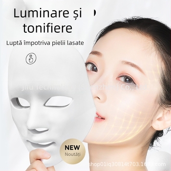 Dispozitiv facial cu LED pentru rejuvenare – Rejuvenarea pielii cu terapie LED; Baterie încorporată 800–1000 mAh; Utilizare acasă; IPX0; Instrument de fizioterapie