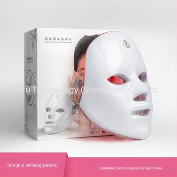 Dispozitiv facial cu LED pentru rejuvenare – Rejuvenarea pielii cu terapie LED; Baterie încorporată 800–1000 mAh; Utilizare acasă; IPX0; Instrument de fizioterapie