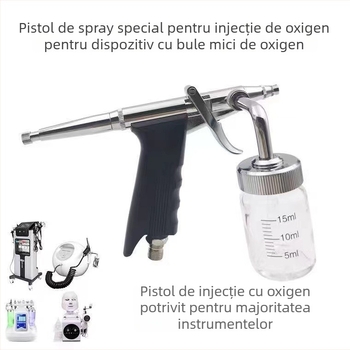 Dispozitiv de hidratare pentru frumusețe – injecție cu oxigen și pulverizator, portabil, IPX8 rezistent la apă, fără baterie încorporată