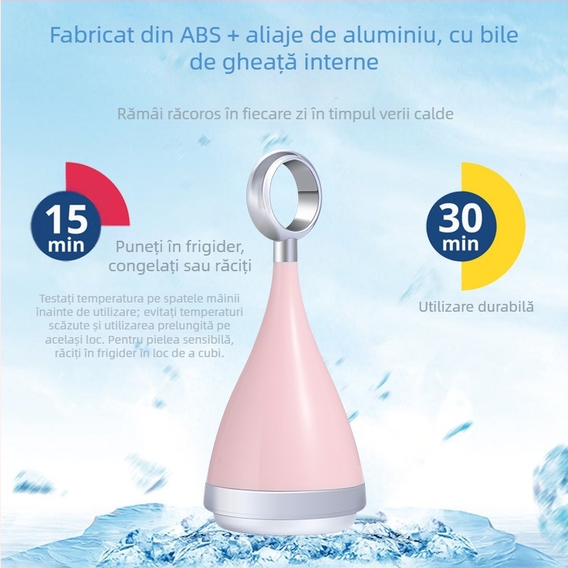 Rola cu gheață pentru față Aimanfun 906 – portabilă, IPX3 rezistent la apă, utilizare manuală