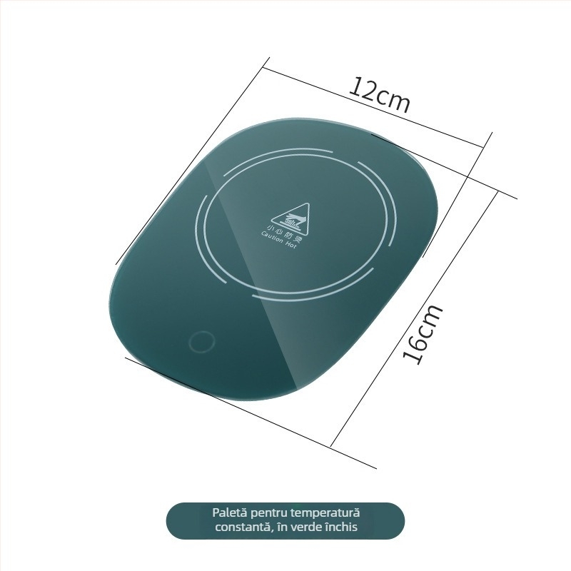 Suport termic de birou – două funcții într-unul: încălzitor și suport pentru ceașcă, control tactil, alimentare la priză, oprire automată