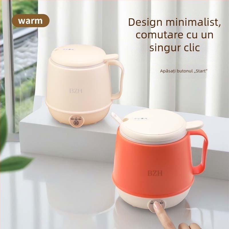 Cană electrică de încălzire pentru cafea, lapte și ceai – dispozitiv multifuncțional de preparare ceai, protecție la supraîncălzire și prevenire arderi uscate, 300W