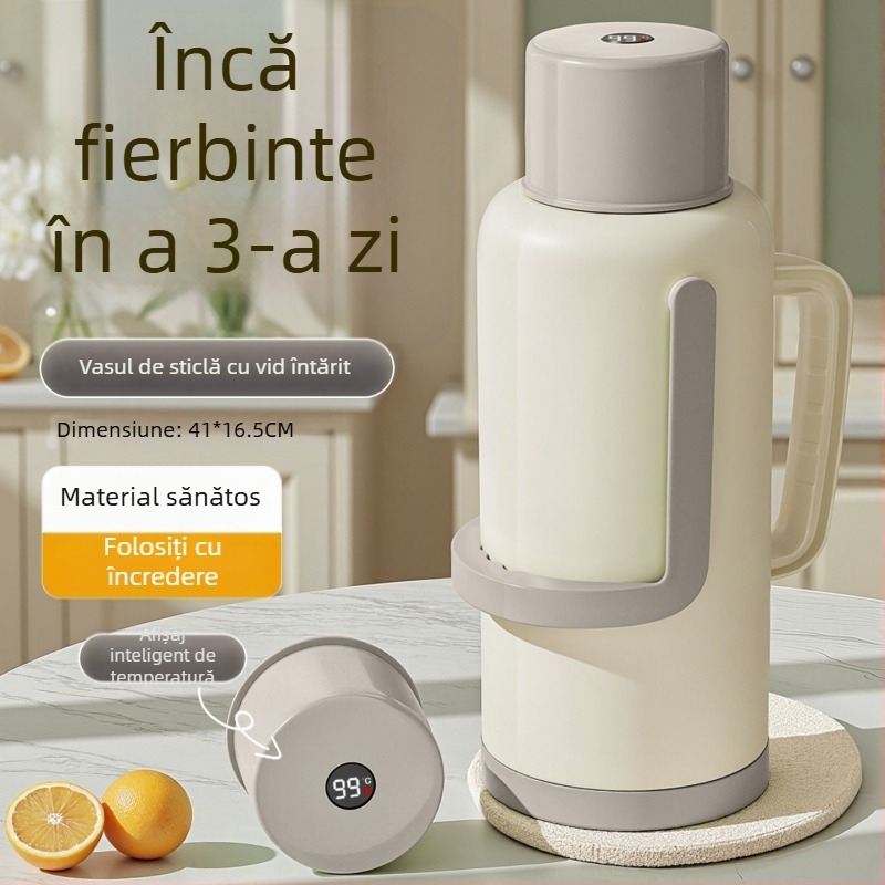 Termos cu liner din sticlă, capacitate mare, izolație 12–24 h, Xinmeiya premium PP+sticlă