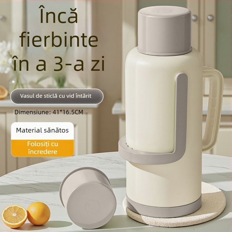 Termos cu liner din sticlă, capacitate mare, izolație 12–24 h, Xinmeiya premium PP+sticlă