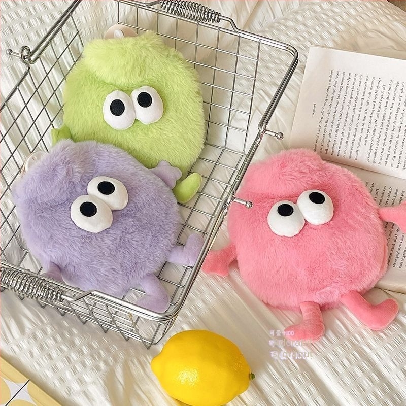 Recipient pentru apă fierbinte, din flanel, stil desen animat drăguț, încălzitor pentru mână, 100 g