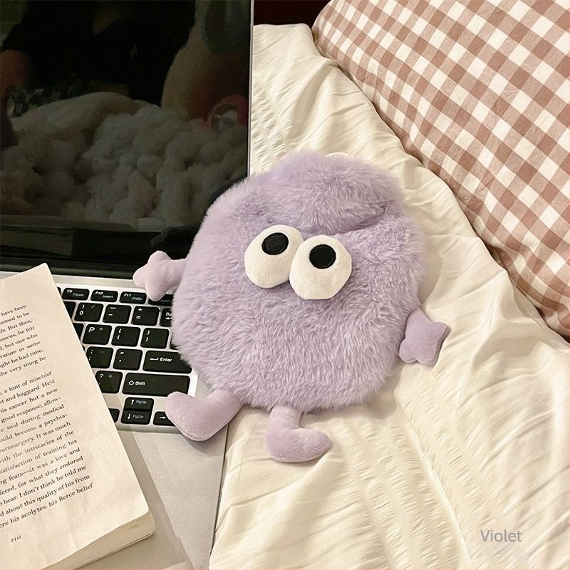 Recipient pentru apă fierbinte, din flanel, stil desen animat drăguț, încălzitor pentru mână, 100 g