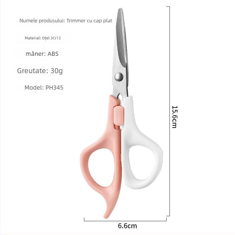 Set de foarfece pentru tuns bebeluți: foarfece drepte pentru păr, foarfecă de subțiere cu 20 de dinți și pieptene; subțiere 15-25