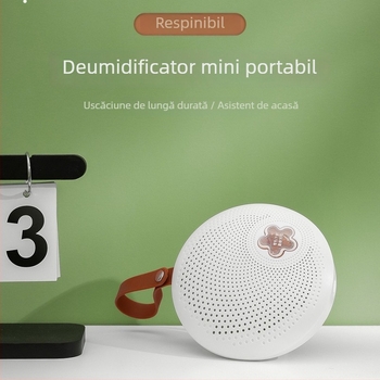 Dezumidificator compact pentru casă, model K-5, 20W, 220V, rezervor 1 L, uscare 1 L/h, potrivit pentru dormitor și garderobă