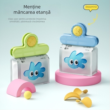 Clip pentru sigilarea pungilor, plastic alimentar, rezistent la umezeală, menținerea prospețimii, pentru bucătărie casnică (JSQFKJ)