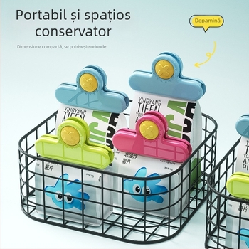 Clip pentru sigilarea pungilor, plastic alimentar, rezistent la umezeală, menținerea prospețimii, pentru bucătărie casnică (JSQFKJ)