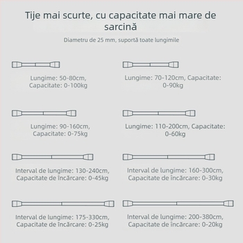 Epai tijă telescopică pentru haine din oțel inoxidabil — pentru uscat pe balkon, stil modern minimalist, lansat în 2020
