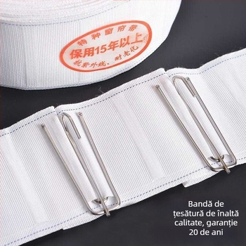 Fâșii de țesătură pentru perdele cu cârlige, îngroșate, lavabile la mașină, accesorii pentru perdele