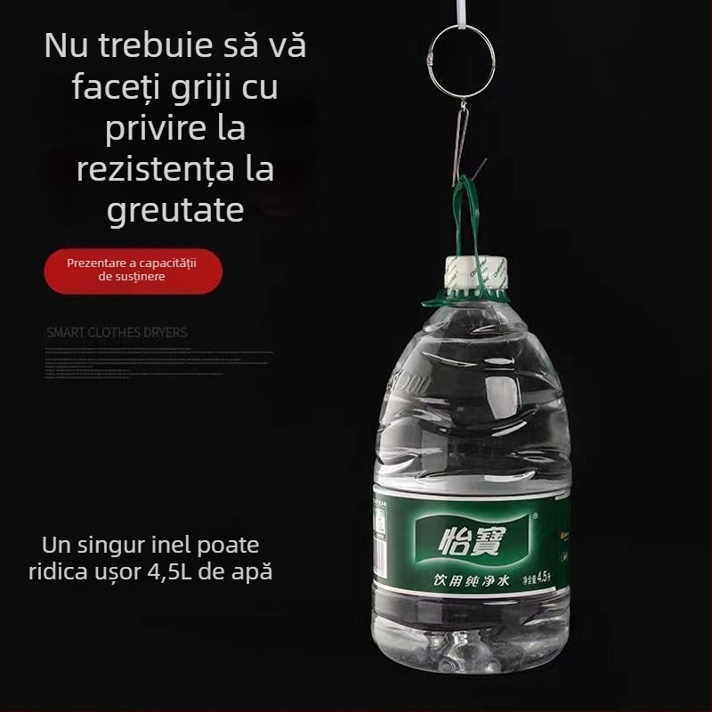 Inel metalic pentru perdea – buclă circulară pentru șina romană, stil modern minimalist, personalizabil.