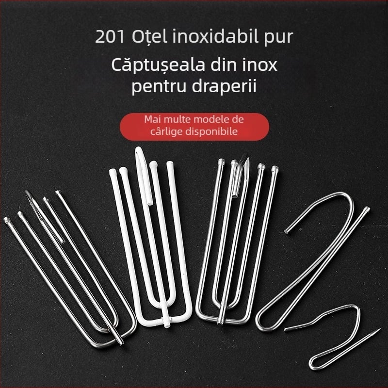 Cârlig pentru perdele S din fier – stil modern minimalist, accesorii pentru perdele
