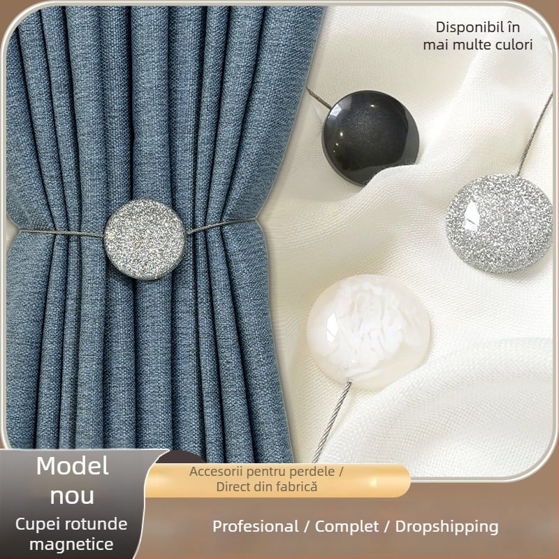 Clemă pentru perdea Lucky - material acrilic, personalizabil, opțiune de marcă privată, design simplu și modern