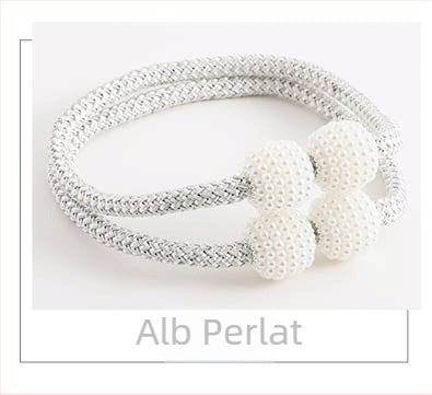 Top of the Sea Curea magnetică pentru perdea de duș – impermeabil, fibră poliesterică + magnet, stil simplu