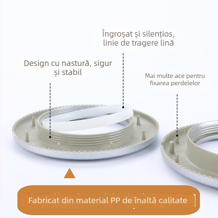 20 inele magnetice pentru perdea, pentru șină romană – inele circulare, stil modern minimalist, marcă Neck Strength