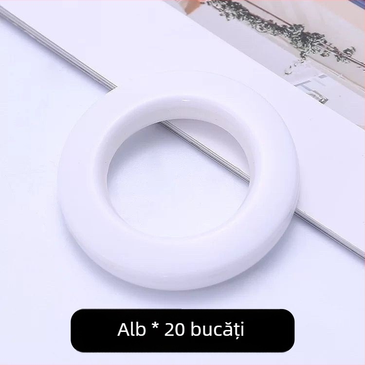 20 inele magnetice pentru perdea, pentru șină romană – inele circulare, stil modern minimalist, marcă Neck Strength