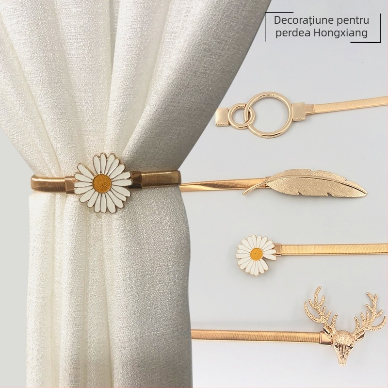 Bandă metalică pentru perdea cu arc - stil scandinav, design simplu, personalizabil