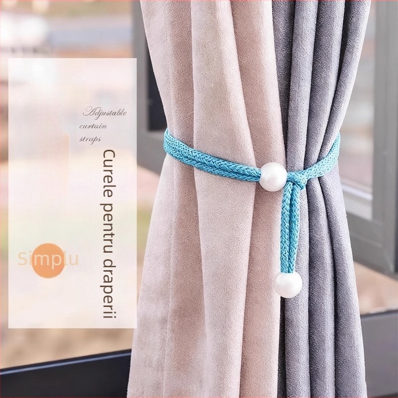Curtain Tiebacks, fibră sintetică, stil simplu și modern, fără personalizare