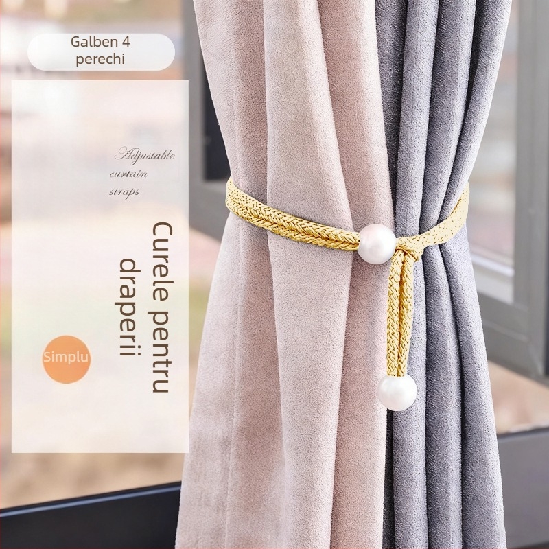 Curtain Tiebacks, fibră sintetică, stil simplu și modern, fără personalizare