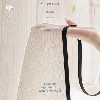 Perdea de fereastră, polyester, stil INS, decorativă, potrivită pentru living, birou, restaurant și intrare