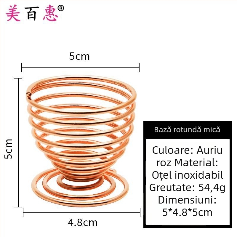 Suport pentru bureți de pudră și raft de depozitare pentru produse de machiaj – Oțel carbon, 0.062 kg, Maybewei, Construcție din sârmă metalică