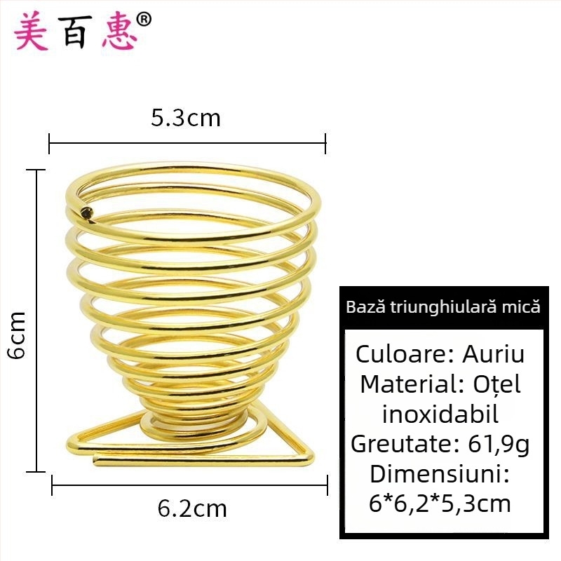 Suport pentru bureți de pudră și raft de depozitare pentru produse de machiaj – Oțel carbon, 0.062 kg, Maybewei, Construcție din sârmă metalică