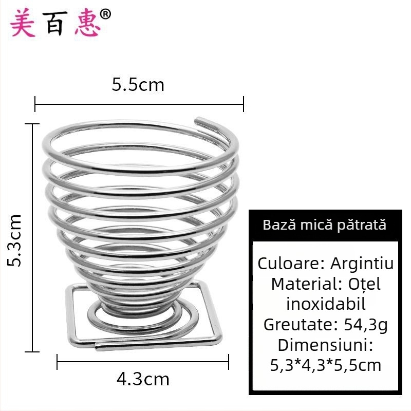 Suport pentru bureți de pudră și raft de depozitare pentru produse de machiaj – Oțel carbon, 0.062 kg, Maybewei, Construcție din sârmă metalică