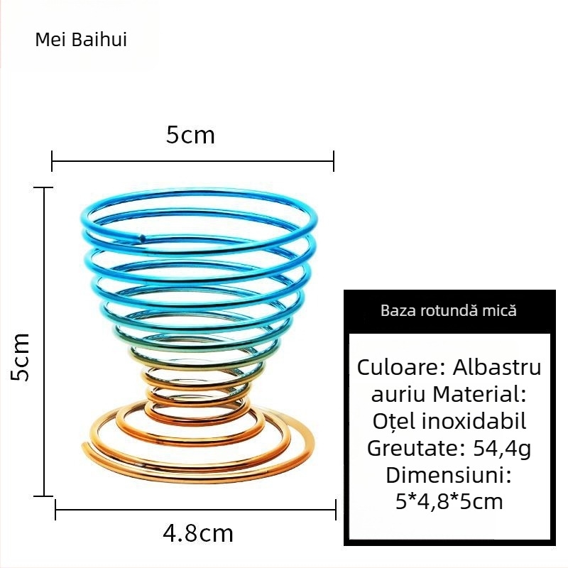 Suport pentru bureți de pudră și raft de depozitare pentru produse de machiaj – Oțel carbon, 0.062 kg, Maybewei, Construcție din sârmă metalică