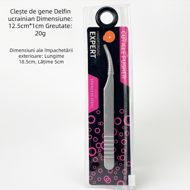 Pincete pentru gene din oțel inoxidabil DQD – precizie, finisaj oglindă, instrument manual pentru gene false