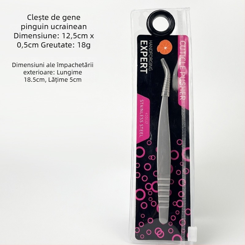 Pincete pentru gene din oțel inoxidabil DQD – precizie, finisaj oglindă, instrument manual pentru gene false