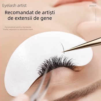 Clește pentru gene de înaltă precizie – instrumente profesionale pentru extensii de gene, set pentru începători, oțel inoxidabil, brand Yin color, marcă privată autorizată