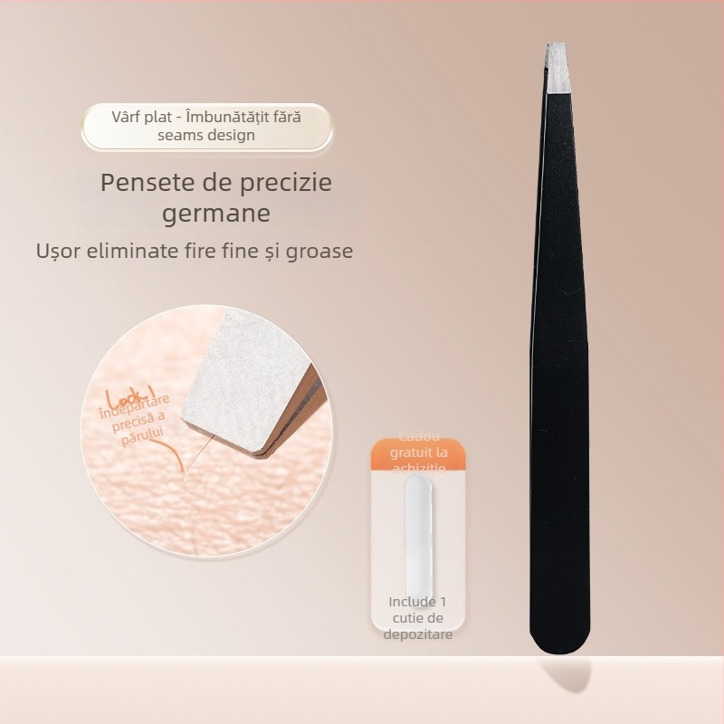 Niliya Clește de sprâncene – set de instrumente de înaltă precizie pentru sprâncene, gene false și fire fine