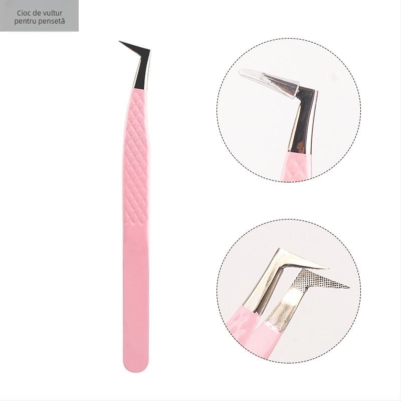 Pensetă pentru grefarea genei cu vârf din fibre de oțel inoxidabil, precizie înaltă