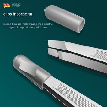 Clește pentru sprâncene din oțel inoxidabil – clește pentru sprânene, instrument de conturare sprâncenelor