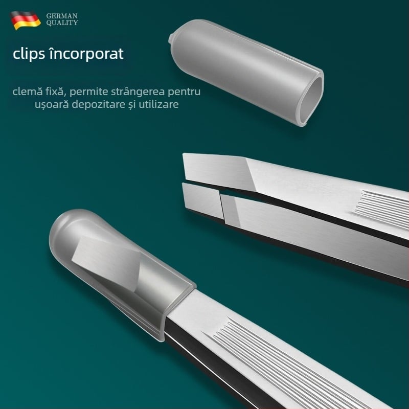 Clește pentru sprâncene din oțel inoxidabil – clește pentru sprânene, instrument de conturare sprâncenelor