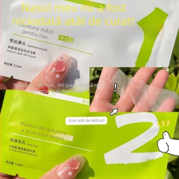 Patch nazal pentru puncte negre - Îngrijire zonă T (3,5 g, micșorează porii, elimină punctele negre, luminează tonul pielii)