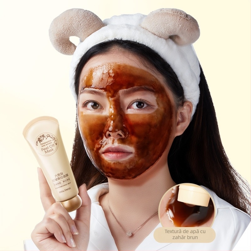 Bisutang Liusheng Mască de peeling cu peptide anti-îmbătrânire, pentru toate tipurile de ten, controlul sebumului, curățare profundă.