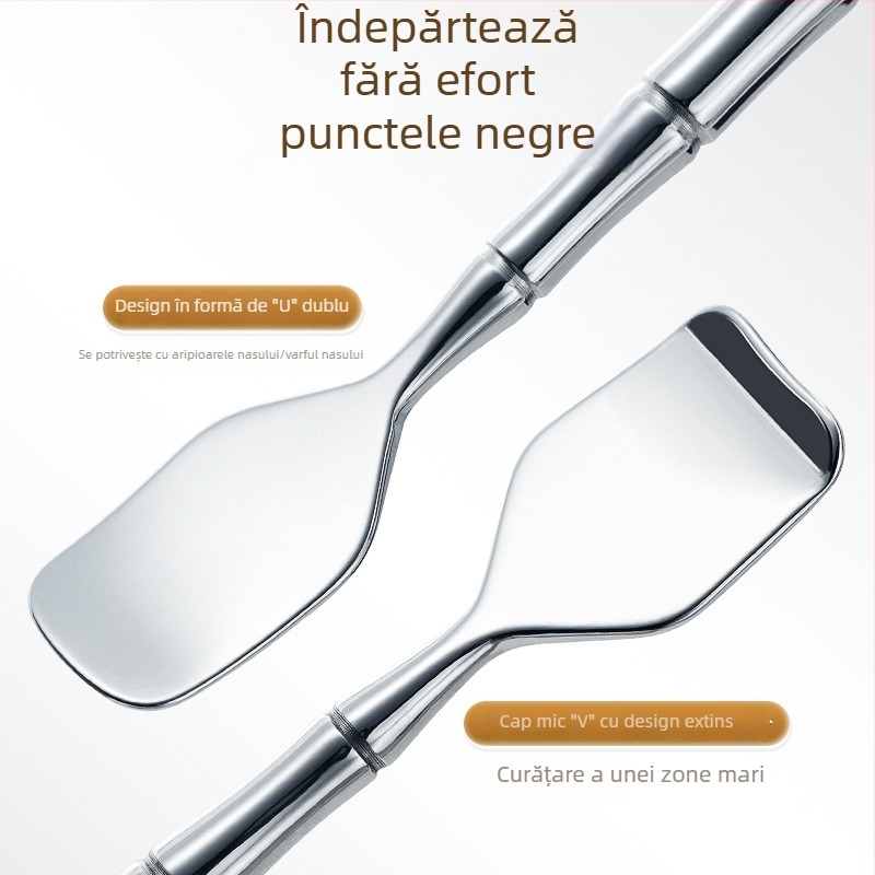 Niliya Unealtă manuală din oțel inoxidabil pentru eliminarea punctelor negre, curățarea nasului și foliculilor de păr