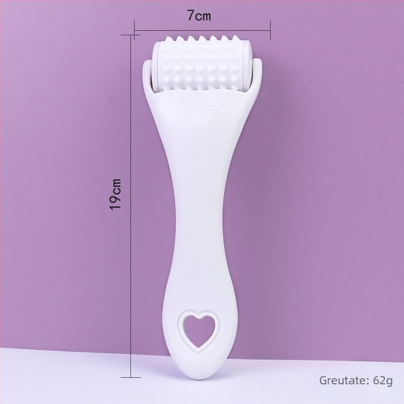 Roller facial din silicon, manual, non-electric, cu rolă detașabilă, pentru masaj facial și lifting